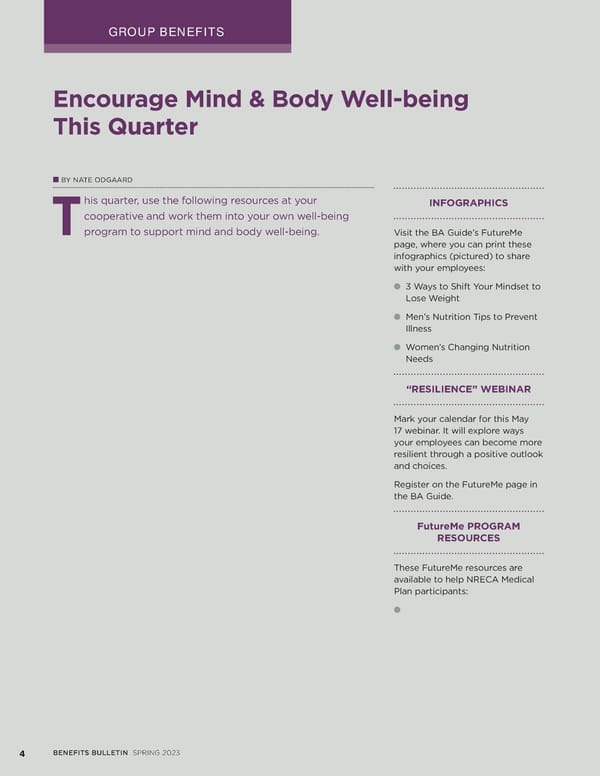 Benefits Bulletin | NRECA - Page 4