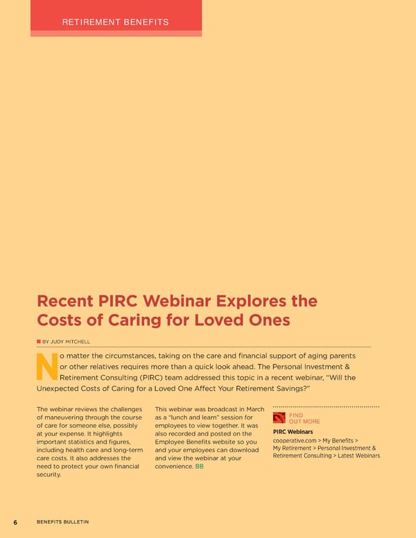 Benefits Bulletin | NRECA - Page 6