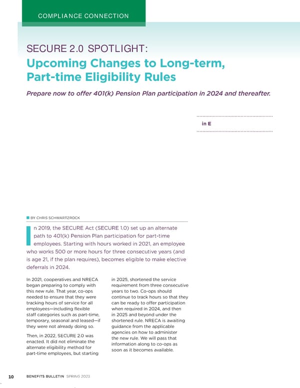 Benefits Bulletin | NRECA - Page 10