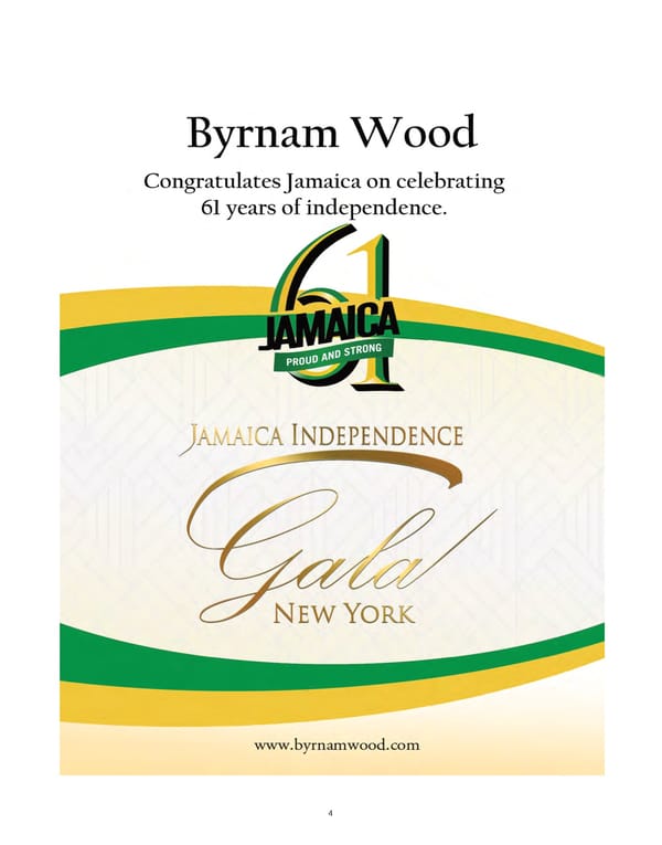 Jamaica Independence Gala NY Journal 2023 - Page 4
