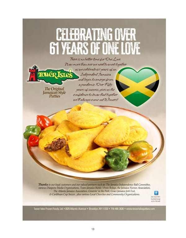 Jamaica Independence Gala NY Journal 2023 - Page 13