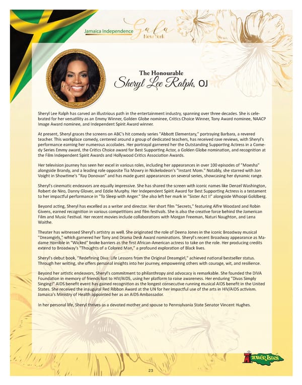 Jamaica Independence Gala NY Journal 2023 - Page 23