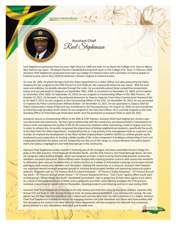 Jamaica Independence Gala NY Journal 2023 - Page 24