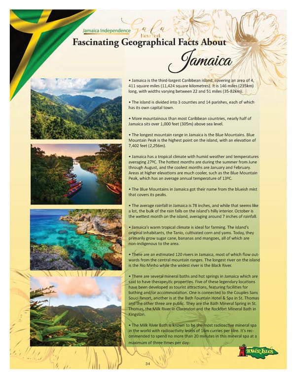 Jamaica Independence Gala NY Journal 2023 - Page 34