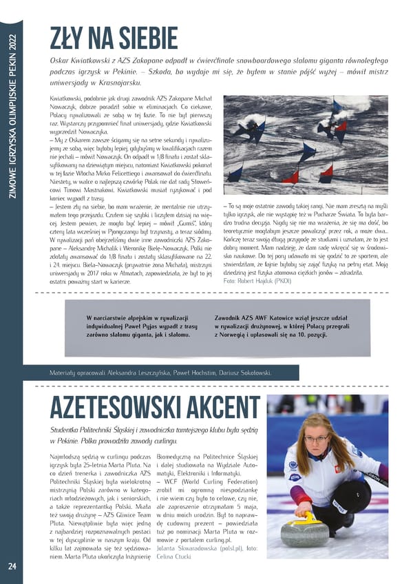Kronika AZS 2022 - Page 24