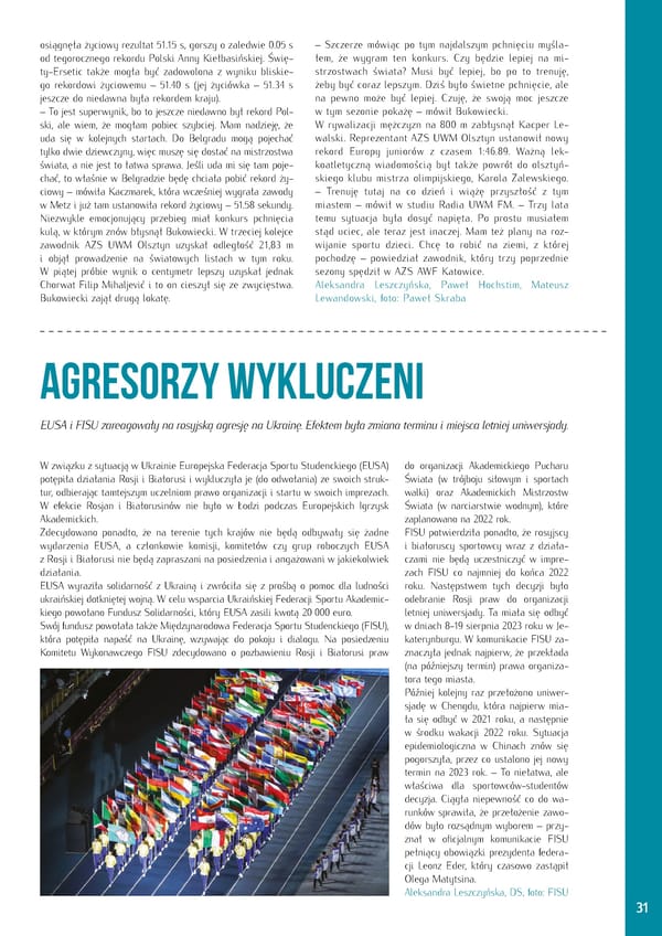 Kronika AZS 2022 - Page 31