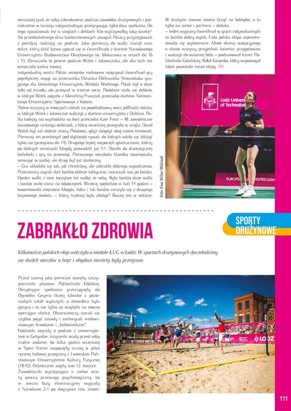 Kronika AZS 2022 - Page 111