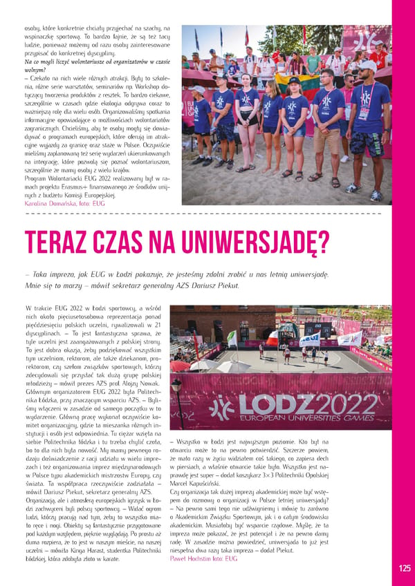 Kronika AZS 2022 - Page 125