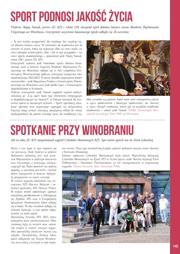 Kronika AZS 2022 - Page 145