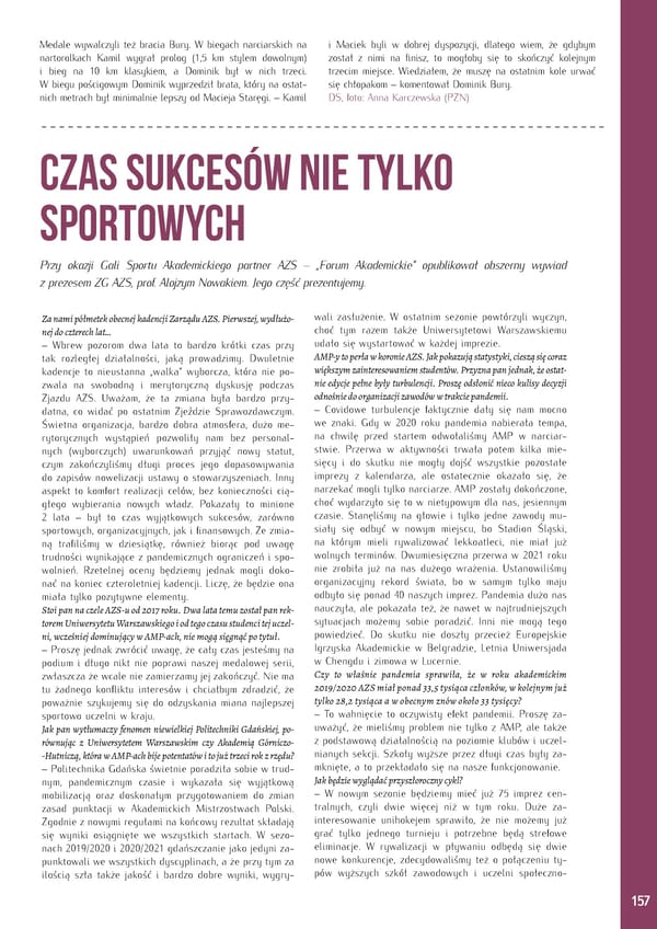 Kronika AZS 2022 - Page 157