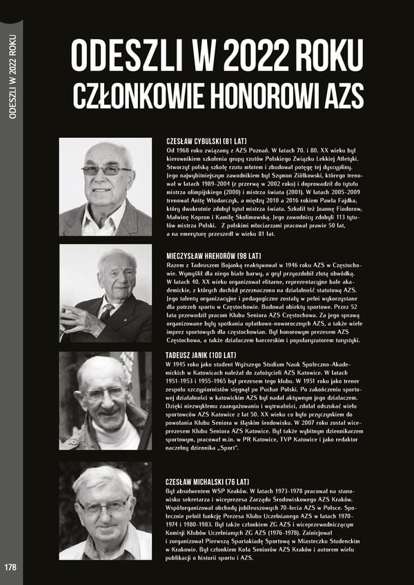 Kronika AZS 2022 - Page 178