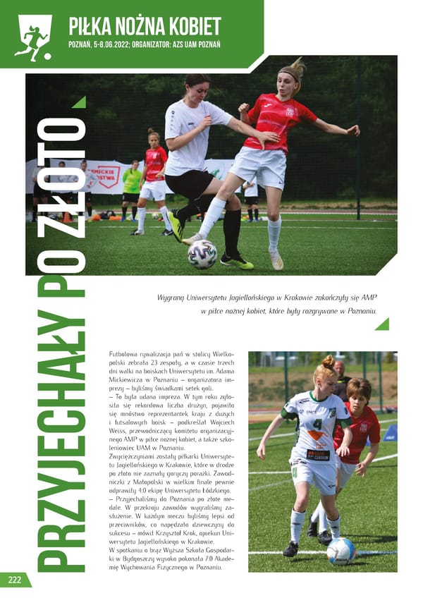 Kronika AZS 2022 - Page 222