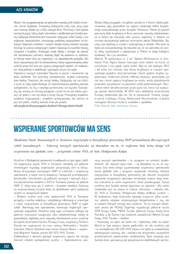 Kronika AZS 2022 - Page 332