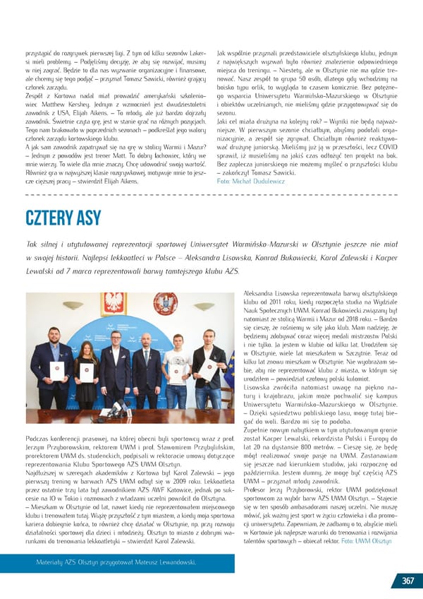Kronika AZS 2022 - Page 367