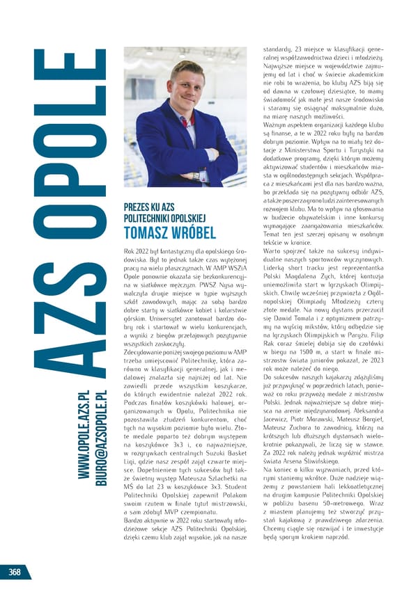 Kronika AZS 2022 - Page 368