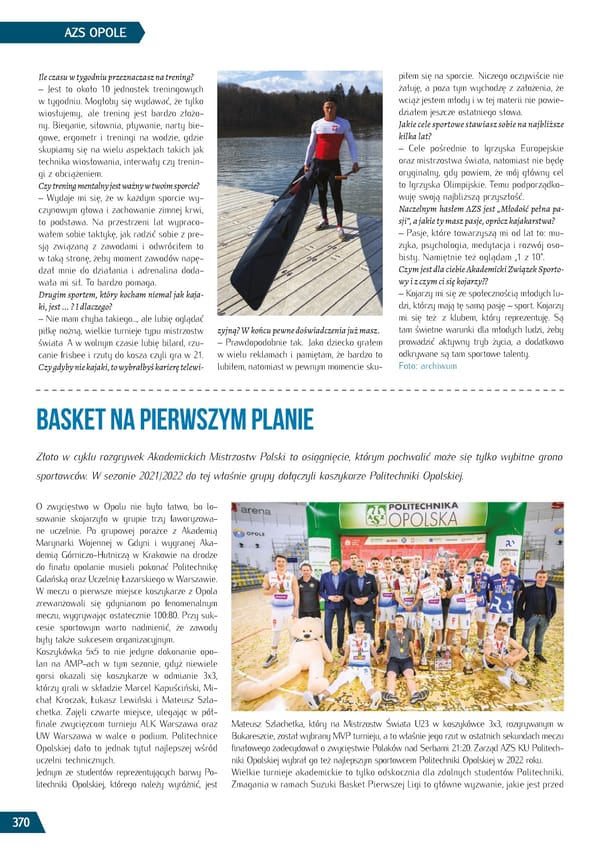 Kronika AZS 2022 - Page 370