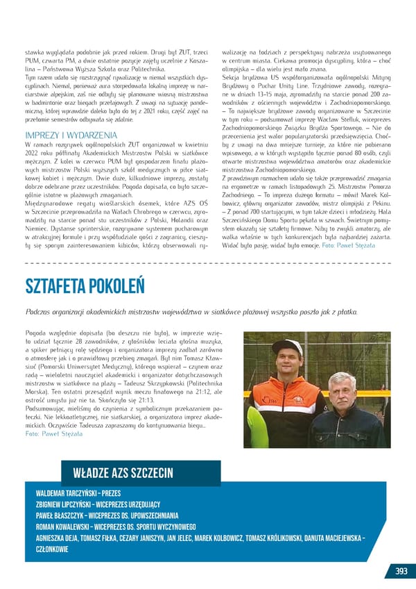 Kronika AZS 2022 - Page 393