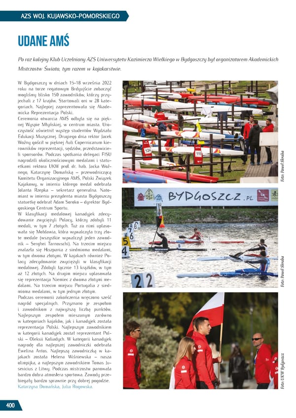 Kronika AZS 2022 - Page 400