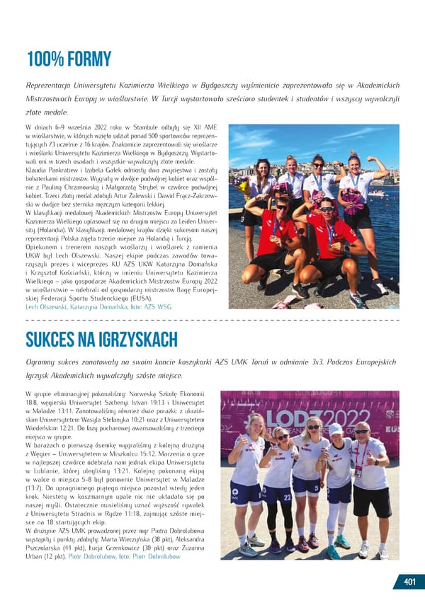 Kronika AZS 2022 - Page 401