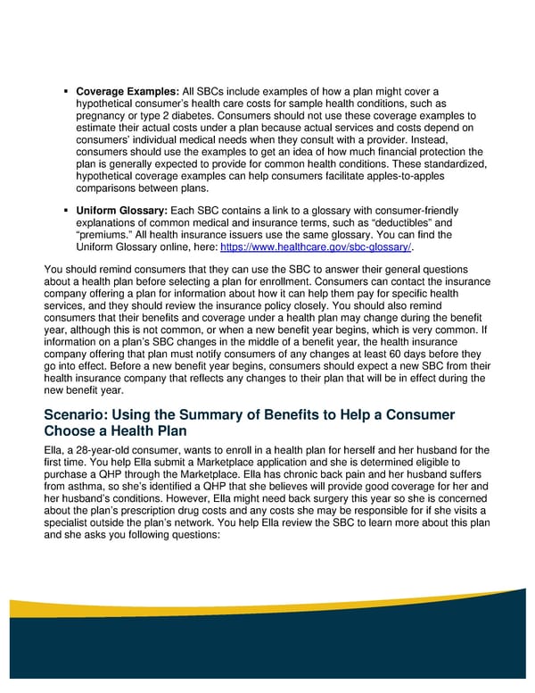 Understanding the Summary of Benefits and Coverage (SBC) - Page 3