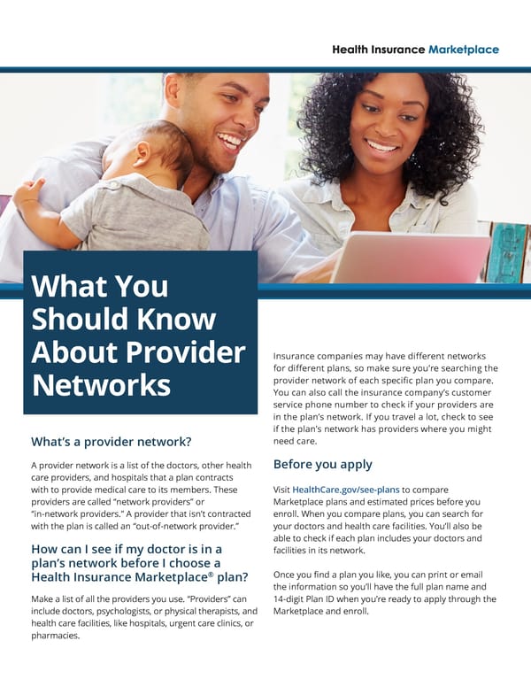 What You Should Know About Provider Networks - Page 1
