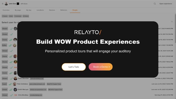 RELAYTO Product Demo Tour - Page 47