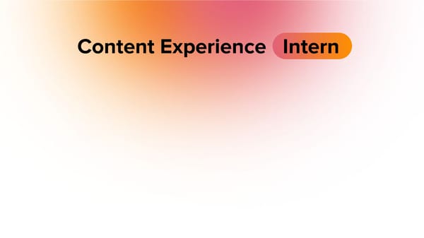 Copy of Content Experience Master - Page 1
