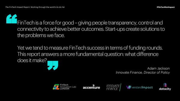 The FinTech Impact Report: Working through the world’s to-do list - Page 6