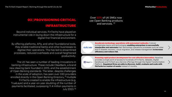 The FinTech Impact Report: Working through the world’s to-do list - Page 41