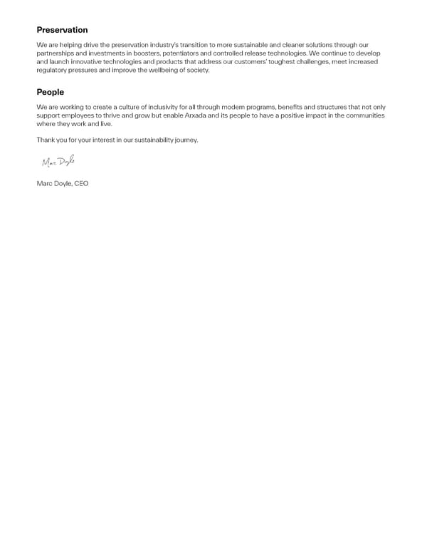 2022 Sustainability Report | The Power of Science & Sustainability - Page 3