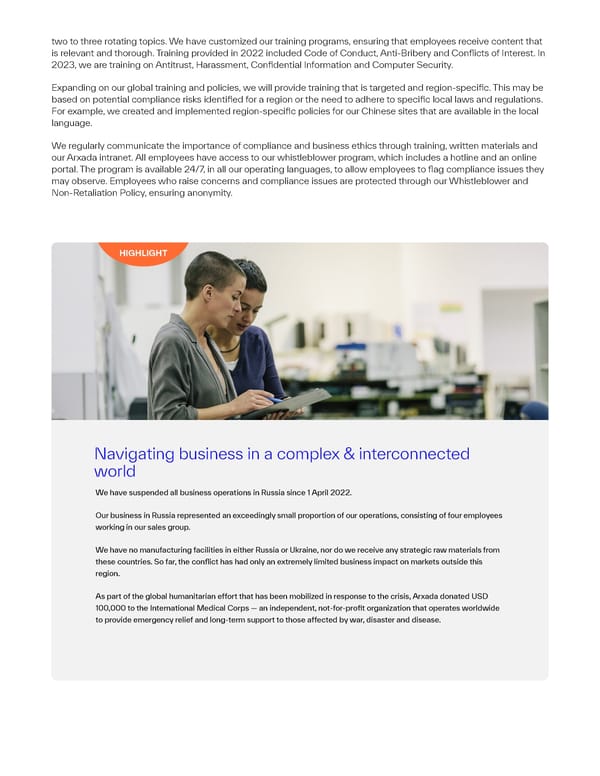 2022 Sustainability Report | The Power of Science & Sustainability - Page 12
