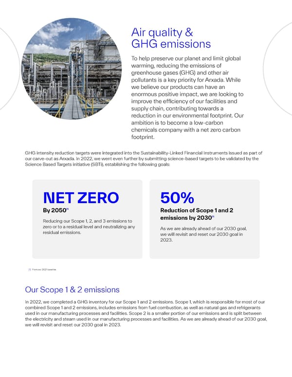2022 Sustainability Report | The Power of Science & Sustainability - Page 16