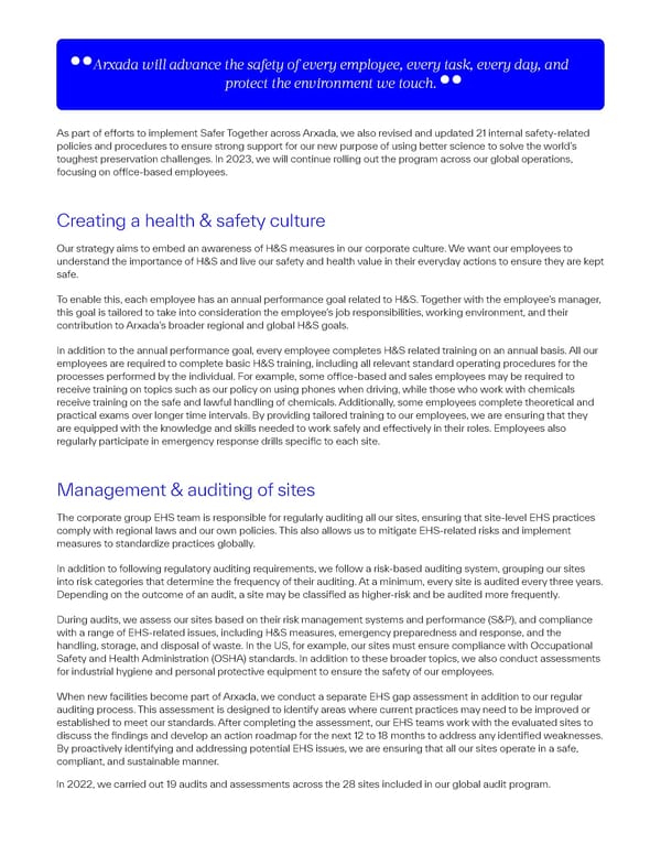 2022 Sustainability Report | The Power of Science & Sustainability - Page 41