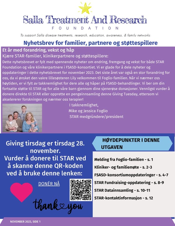  STAR newsletter Norwegian - Page 1