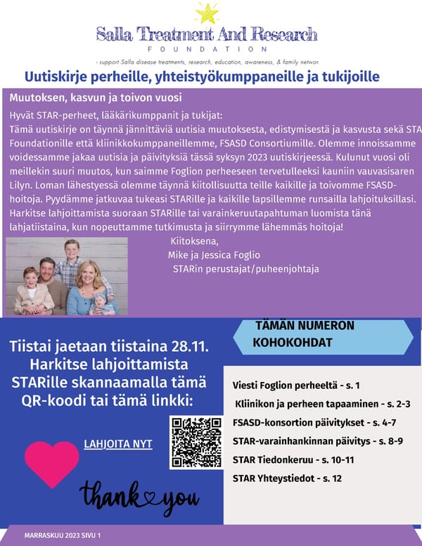  STAR newsletter Finnish - Page 1