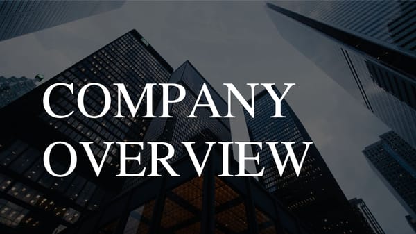 Company Overview Template - PowerPoint, Google Slides - Page 1