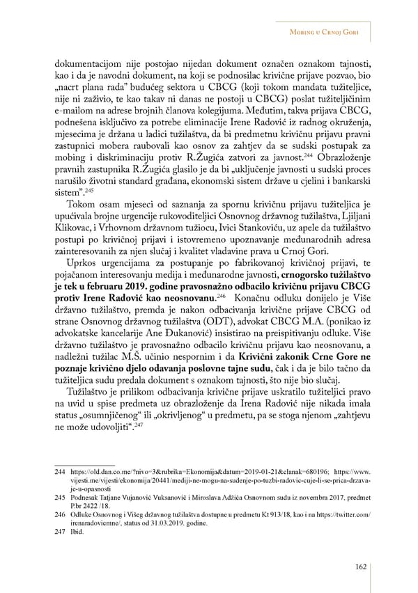 Mobing u Crnoj Gori: slučaj Irene Radović - Page 17