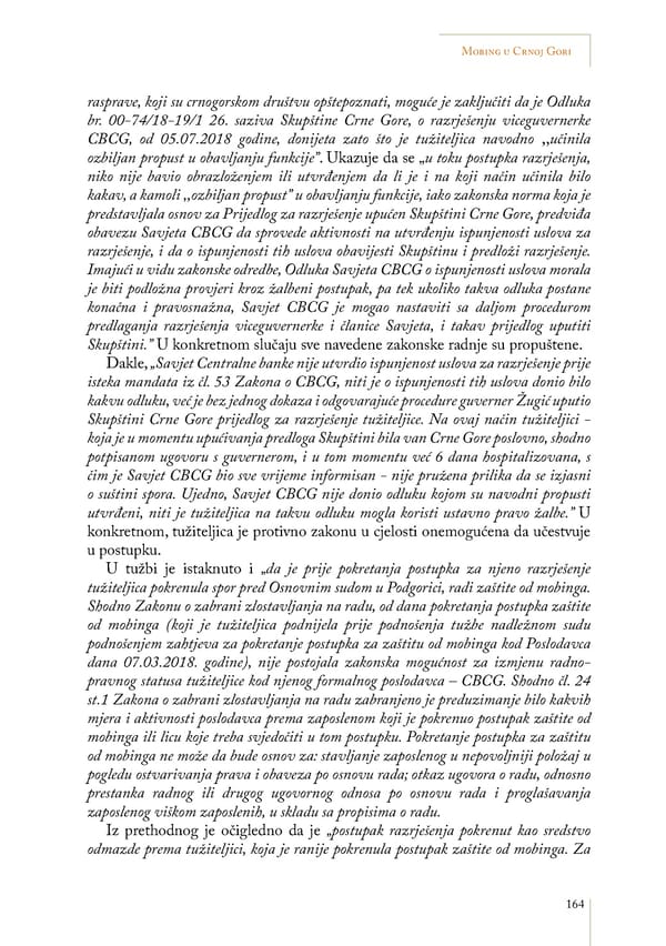 Mobing u Crnoj Gori: slučaj Irene Radović - Page 19