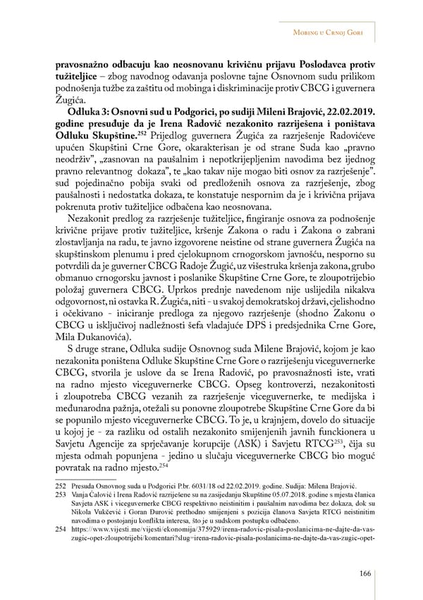 Mobing u Crnoj Gori: slučaj Irene Radović - Page 21