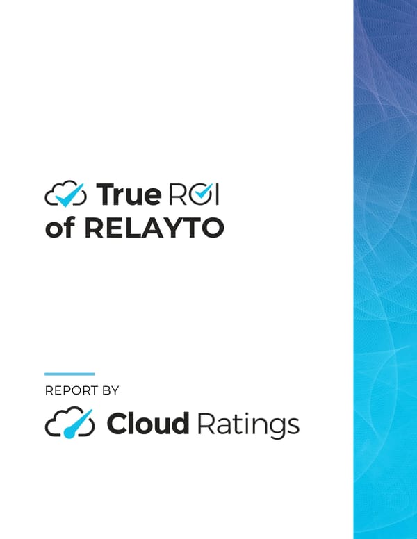 Cloud Ratings | True ROI of RELAYTO - Page 1