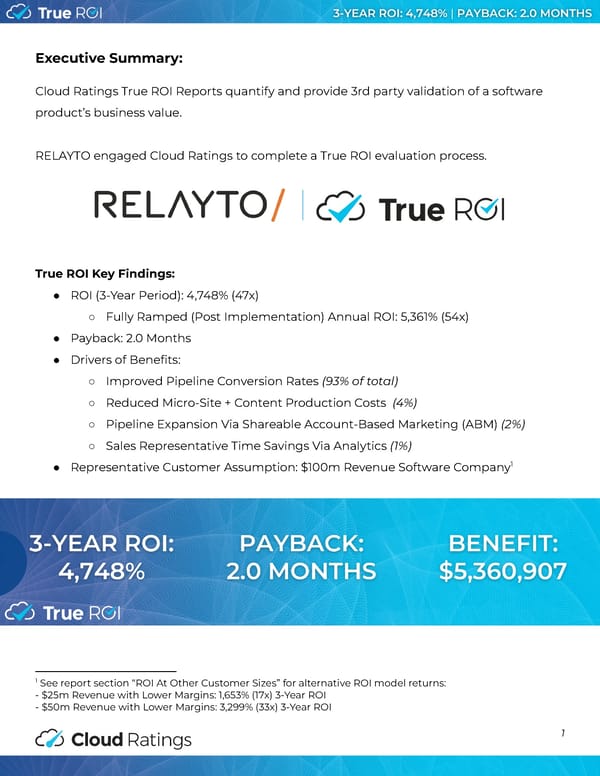 Cloud Ratings | True ROI of RELAYTO - Page 2