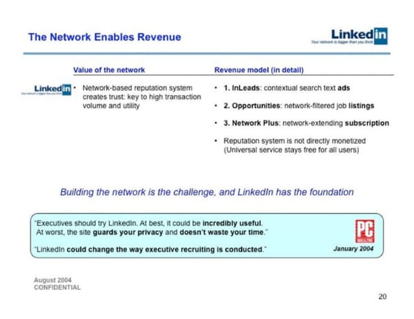 LinkedIn   Valuation at acquisition $26.2B - Page 20