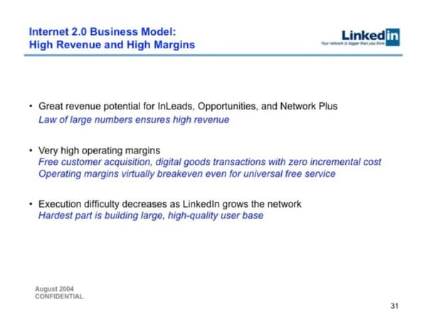 LinkedIn   Valuation at acquisition $26.2B - Page 31