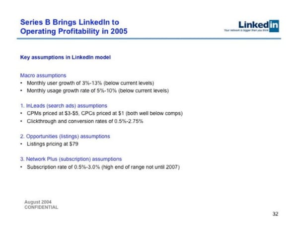 LinkedIn   Valuation at acquisition $26.2B - Page 32