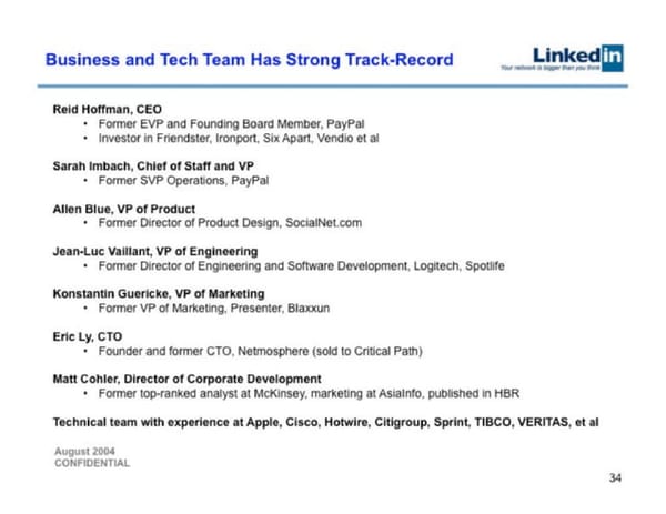 LinkedIn   Valuation at acquisition $26.2B - Page 34