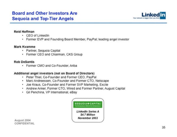 LinkedIn   Valuation at acquisition $26.2B - Page 35