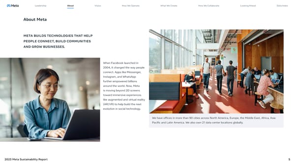 Meta 2023 Sustainability Report - Page 5