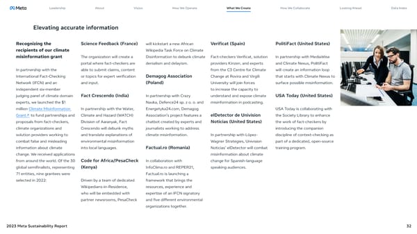 Meta 2023 Sustainability Report - Page 32