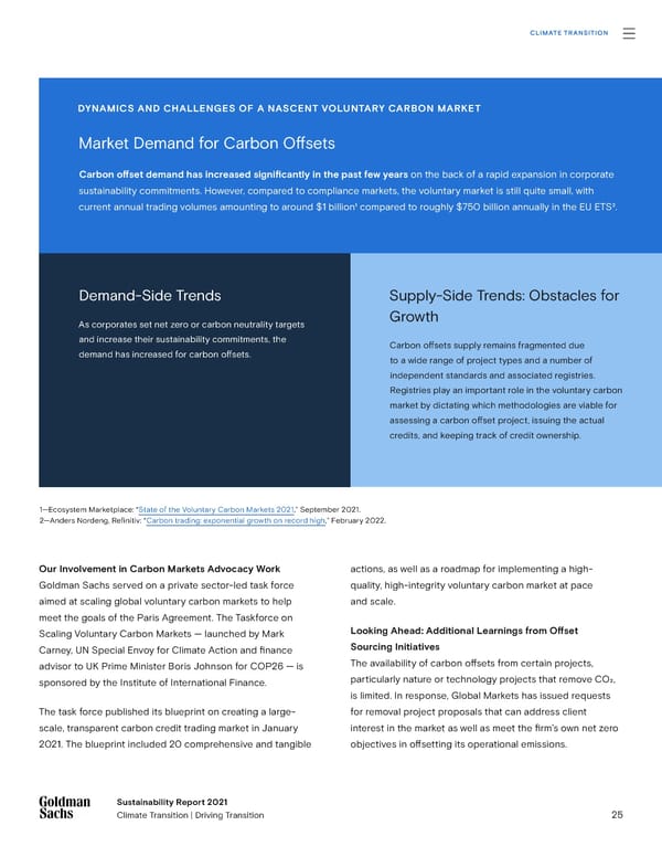 Goldman Sachs sustainability report - Page 25