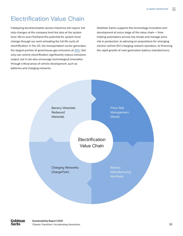 Goldman Sachs sustainability report - Page 28